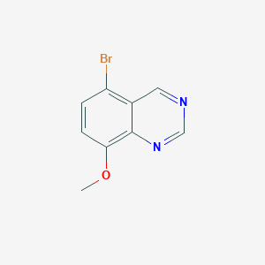 molecular formula C9H7BrN2O B2480835 5-Bromo-8-methoxyquinazoline CAS No. 1219130-47-8