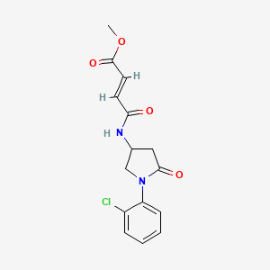 Methyl (E)-4-[[1-(2-chlorophenyl)-5-oxopyrrolidin-3-yl]amino]-4-oxobut-2-enoate