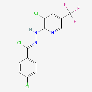 (Z)-4-chloro-N-[3-chloro-5-(trifluoromethyl)pyridin-2-yl]benzene-1-carbohydrazonoyl chloride