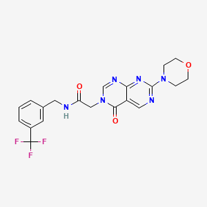 2-(7-morpholino-4-oxopyrimido[4,5-d]pyrimidin-3(4H)-yl)-N-(3-(trifluoromethyl)benzyl)acetamide
