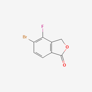 molecular formula C8H4BrFO2 B2480935 5-bromo-4-fluoroisobenzofuran-1(3H)-one CAS No. 1255208-31-1