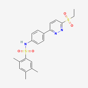 N-(4-(6-(ethylsulfonyl)pyridazin-3-yl)phenyl)-2,4,5-trimethylbenzenesulfonamide