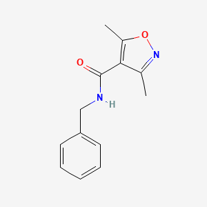 molecular formula C13H14N2O2 B2480971 N-benzyl-3,5-dimethyl-4-isoxazolecarboxamide CAS No. 81022-87-9