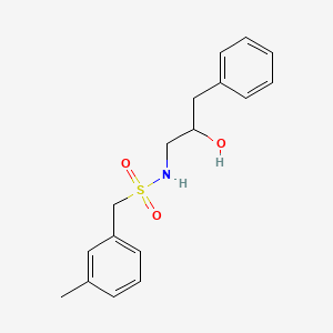 molecular formula C17H21NO3S B2480997 N-(2-hydroxy-3-phenylpropyl)-1-(3-methylphenyl)methanesulfonamide CAS No. 1351591-93-9