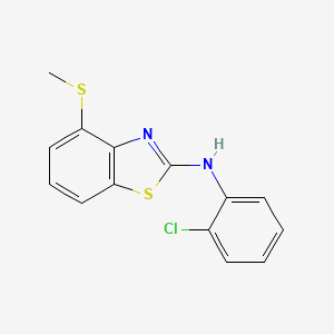 molecular formula C14H11ClN2S2 B2481006 N-(2-chlorophenyl)-4-(methylthio)benzo[d]thiazol-2-amine CAS No. 890957-89-8