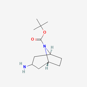 molecular formula C12H22N2O2 B2481009 N-Boc-endo-3-aminotropane CAS No. 207405-68-3; 744183-20-8