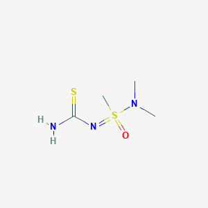 molecular formula C4H11N3OS2 B2481080 N'-Carbamothioyl-N,N-dimethylmethanesulfonimidamide CAS No. 2174001-47-7