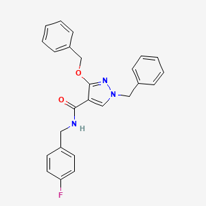 B2481140 1-benzyl-3-(benzyloxy)-N-(4-fluorobenzyl)-1H-pyrazole-4-carboxamide CAS No. 1014069-46-5