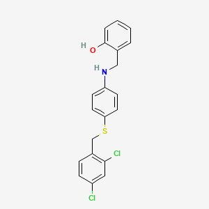 2-({4-[(2,4-Dichlorobenzyl)sulfanyl]anilino}methyl)benzenol