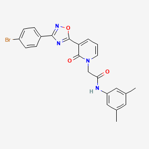 2-[3-[3-(4-bromophenyl)-1,2,4-oxadiazol-5-yl]-2-oxopyridin-1(2H)-yl]-N-(3,5-dimethylphenyl)acetamide
