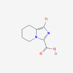 1-bromo-5H,6H,7H,8H-imidazo[1,5-a]pyridine-3-carboxylic acid