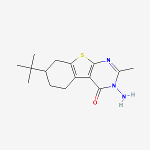 3-amino-7-tert-butyl-2-methyl-5,6,7,8-tetrahydro[1]benzothieno[2,3-d]pyrimidin-4(3H)-one