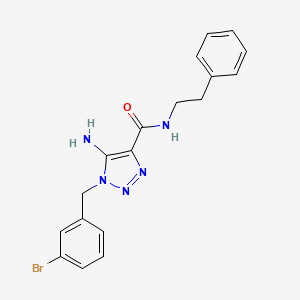 5-amino-1-(3-bromobenzyl)-N-phenethyl-1H-1,2,3-triazole-4-carboxamide