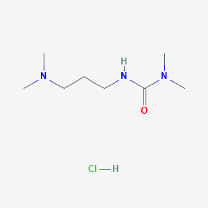 molecular formula C8H20ClN3O B2481213 3-[3-(dimethylamino)propyl]-1,1-dimethylureahydrochloride CAS No. 2402829-62-1