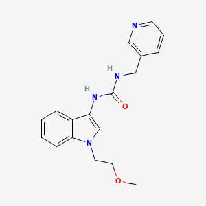 1-(1-(2-methoxyethyl)-1H-indol-3-yl)-3-(pyridin-3-ylmethyl)urea