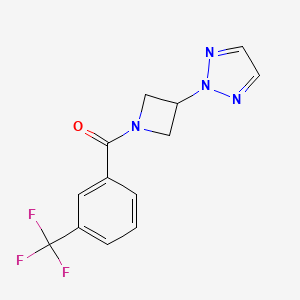 (3-(2H-1,2,3-triazol-2-yl)azetidin-1-yl)(3-(trifluoromethyl)phenyl)methanone