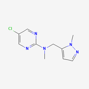 5-chloro-N-methyl-N-((1-methyl-1H-pyrazol-5-yl)methyl)pyrimidin-2-amine