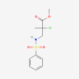 Methyl 3-benzenesulfonamido-2-chloro-2-methylpropanoate