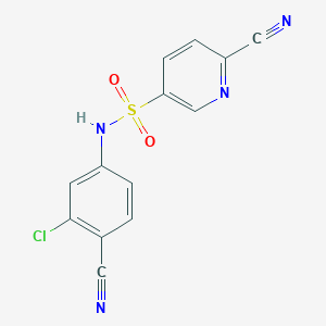 N-(3-chloro-4-cyanophenyl)-6-cyanopyridine-3-sulfonamide