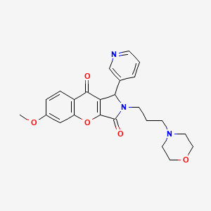 6-Methoxy-2-(3-morpholinopropyl)-1-(pyridin-3-yl)-1,2-dihydrochromeno[2,3-c]pyrrole-3,9-dione