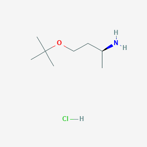 (2S)-4-[(2-Methylpropan-2-yl)oxy]butan-2-amine;hydrochloride