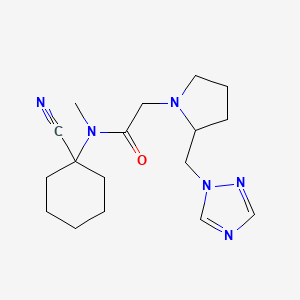 N-(1-cyanocyclohexyl)-N-methyl-2-{2-[(1H-1,2,4-triazol-1-yl)methyl]pyrrolidin-1-yl}acetamide