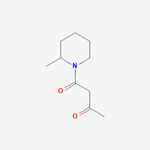 molecular formula C10H17NO2 B2481259 1-Acetoacetyl-2-Methylpiperidine CAS No. 196407-99-5