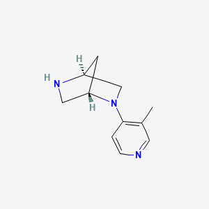 molecular formula C11H15N3 B2481264 (1S,4S)-2-(3-Methylpyridin-4-yl)-2,5-diazabicyclo[2.2.1]heptane CAS No. 2223079-15-8