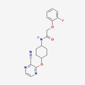 N-((1r,4r)-4-((3-cyanopyrazin-2-yl)oxy)cyclohexyl)-2-(2-fluorophenoxy)acetamide