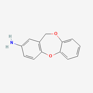 molecular formula C13H11NO2 B2481281 11H-dibenzo[b,e][1,4]dioxepin-2-amine CAS No. 695197-82-1