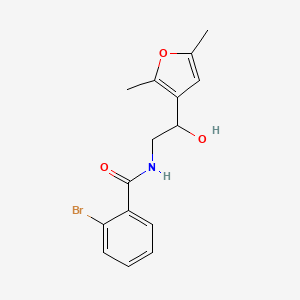 molecular formula C15H16BrNO3 B2481287 2-bromo-N-[2-(2,5-dimethylfuran-3-yl)-2-hydroxyethyl]benzamide CAS No. 2309750-20-5