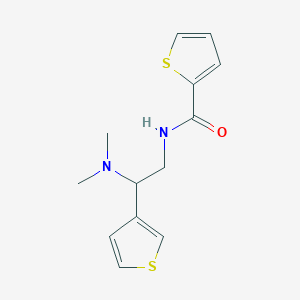 molecular formula C13H16N2OS2 B2481298 N-(2-(dimethylamino)-2-(thiophen-3-yl)ethyl)thiophene-2-carboxamide CAS No. 946199-04-8