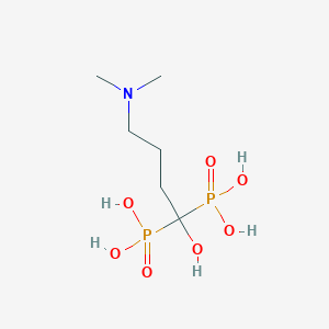 molecular formula C6H17NO7P2 B024813 4-N,N-Dimethylamino-1-hydroxybutylidene-1,1-diphosphonic acid CAS No. 104361-73-1