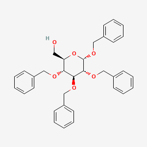 molecular formula C34H36O6 B2481320 Benzyl 2,3,4-Tri-O-benzyl-|A-D-glucopyranoside CAS No. 59935-49-8