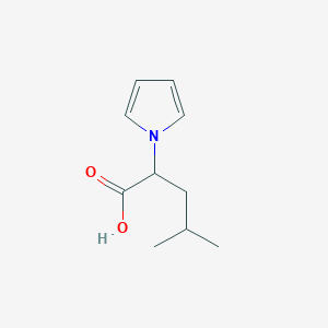 molecular formula C10H15NO2 B2481446 4-methyl-2-(1H-pyrrol-1-yl)pentanoic acid CAS No. 53623-79-3
