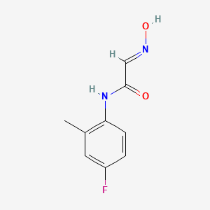 molecular formula C9H9FN2O2 B2481490 N-(4-fluoro-2-methylphenyl)-2-(N-hydroxyimino)acetamide CAS No. 2095071-63-7
