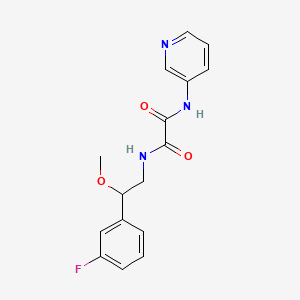 molecular formula C16H16FN3O3 B2481512 N-[2-(3-fluorophenyl)-2-methoxyethyl]-N'-(pyridin-3-yl)ethanediamide CAS No. 1797555-74-8
