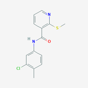 N-(3-chloro-4-methylphenyl)-2-(methylthio)nicotinamide