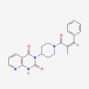 (Z)-3-(1-(2-methyl-3-phenylacryloyl)piperidin-4-yl)pyrido[2,3-d]pyrimidine-2,4(1H,3H)-dione