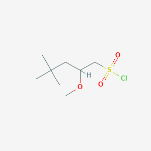 2-Methoxy-4,4-dimethylpentane-1-sulfonyl chloride