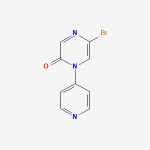 5-Bromo-1-(pyridin-4-yl)-1,2-dihydropyrazin-2-one