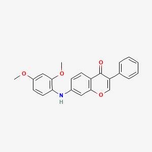 7-((2,4-dimethoxyphenyl)amino)-3-phenyl-4H-chromen-4-one