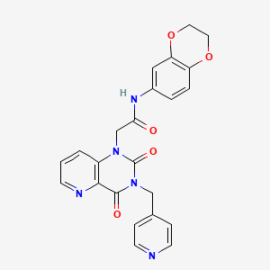 N-(2,3-dihydrobenzo[b][1,4]dioxin-6-yl)-2-(2,4-dioxo-3-(pyridin-4-ylmethyl)-3,4-dihydropyrido[3,2-d]pyrimidin-1(2H)-yl)acetamide