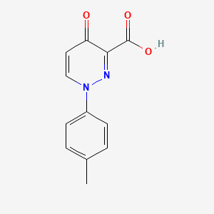 molecular formula C12H10N2O3 B2481633 1-(4-Methylphenyl)-4-oxo-1,4-dihydropyridazine-3-carboxylic acid CAS No. 478063-57-9