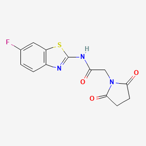 2-(2,5-dioxopyrrolidin-1-yl)-N-(6-fluorobenzo[d]thiazol-2-yl)acetamide