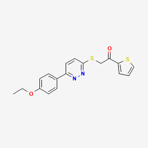 2-[6-(4-Ethoxyphenyl)pyridazin-3-yl]sulfanyl-1-thiophen-2-ylethanone