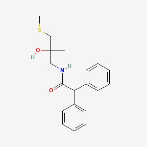 N-(2-hydroxy-2-methyl-3-(methylthio)propyl)-2,2-diphenylacetamide