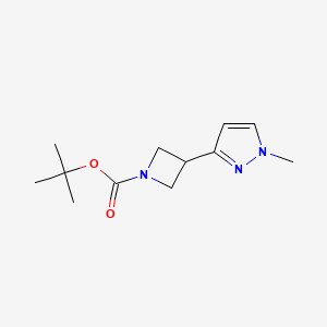 molecular formula C12H19N3O2 B2481777 tert-butyl 3-(1-methyl-1H-pyrazol-3-yl)azetidine-1-carboxylate CAS No. 2413896-59-8