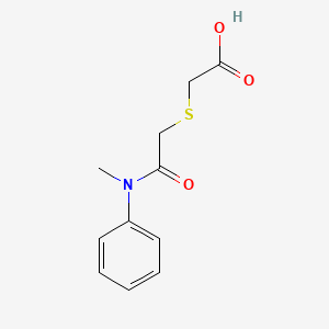 2-({[Methyl(phenyl)carbamoyl]methyl}sulfanyl)acetic acid