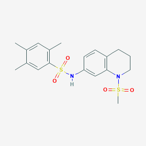 2,4,5-trimethyl-N-(1-methylsulfonyl-3,4-dihydro-2H-quinolin-7-yl)benzenesulfonamide